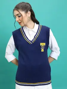 Tokyo Talkies V-Neck Sleeveless Pullover