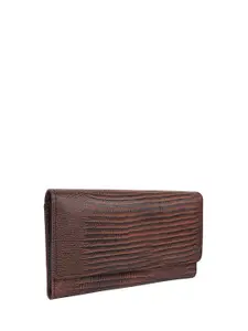 CIMONI Women Abstract Textured Leather Envelope