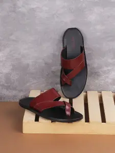 Metro Men Leather One Toe Comfort Sandals