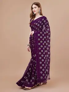 Indian Women Ethnic Motifs Printed Silk Cotton Saree