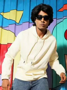 Campus Sutra Hooded Cotton Pullover