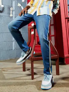 Campus Sutra Men Light Fade Low Distress Smart Slim Fit Cotton Jeans