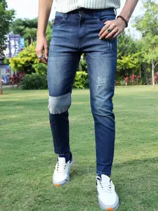 Campus Sutra Men Smart Slim Fit Low Distress Stretchable Jeans