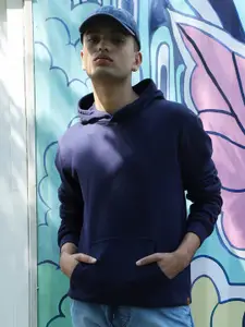 Campus Sutra Hooded Cotton Sweatshirt