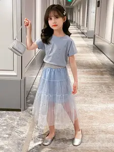 StyleCast Round Neck T-shirt With Skirt