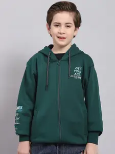 Monte Carlo Boys Hooded Front-Open Sweatshirt