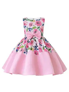 StyleCast Pink & lilac sachet Floral Print Fit & Flare Dress