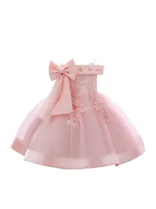 StyleCast Pink & pale mauve Floral Cold-Shoulder Fit & Flare Dress
