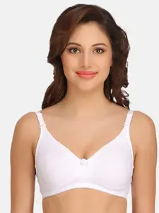 Clovia Lightly Padded Full Coverage T-shirt Cotton Bra With All Day Comfort