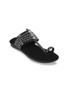 Metro Embellished One Toe Flats