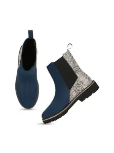 yoho Women Mid Top Printed Chelsea Boots