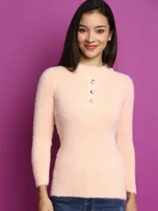 V-Mart Self Design Cotton Sweatshirt