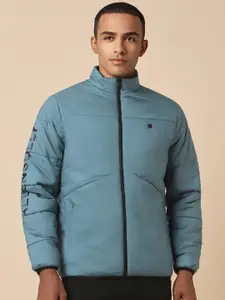 Allen Solly Mock Collar Long Sleeves Pure Cotton Bomber Jacket