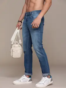 The Roadster Life Co. Men Slim Fit Heavy Fade Stretchable Jeans