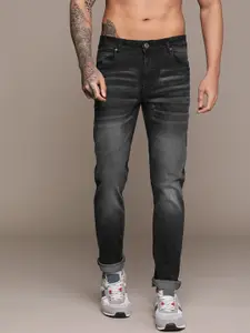 The Roadster Lifestyle Co. Men Slim Fit Low Distress Light Fade Stretchable Jeans