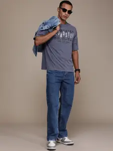 The Roadster Life Co. Men Light Fade Stretchable Mid-Rise Jeans