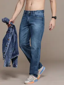 Roadster Men Straight Fit Heavy Fade Pure Cotton Jeans