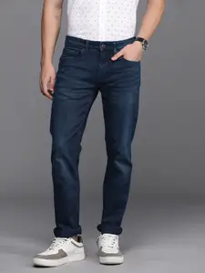 Louis Philippe Jeans Men Slim Fit Mid-Rise Light Fade Stretchable Jeans