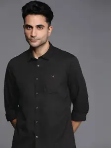 Louis Philippe Jeans Solid Slim Fit Pure Cotton Casual Shirt