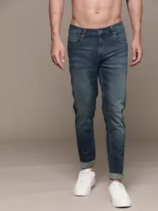 The Roadster Lifestyle Co. Men Slim Tapered Fit Light Fade Stretchable Jeans