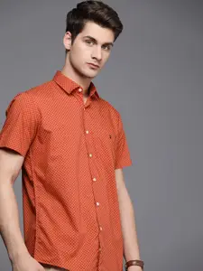 Louis Philippe Sport Slim Fit Ethnic Printed Pure Cotton Casual Shirt