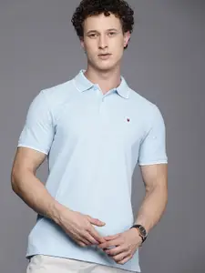 Louis Philippe Sport Polo Collar Pure Cotton Slim Fit T-shirt
