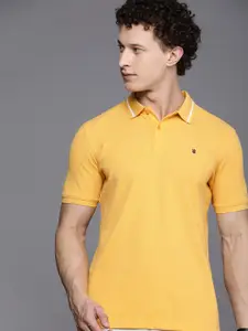 Louis Philippe Sport  Polo Collar Pure Cotton Slim Fit T-shirt