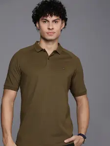Louis Philippe Sport Polo Collar Pure Cotton Slim Fit T-shirt
