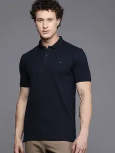 Louis Philippe Sport Solid Polo Collar Slim Fit T-shirt