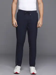 Louis Philippe ATHPLAY Men Slim Fit Mid-Rise Track Pants With Cut-Out & Reflective Strips