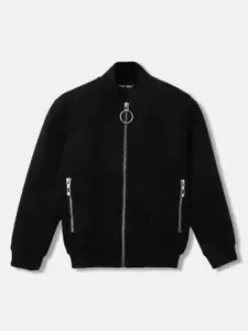 Antony Morato Boys Zip Detail Stand Collar Bomber Jacket