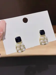 Shining Diva Fashion Gold-Plated Contemporary Studs Earrings