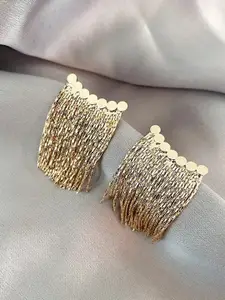 Shining Diva Fashion Gold-Plated Drop Earrings