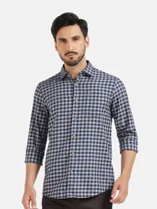 Blackberrys India Slim Fit Gingham Checked Cotton Casual Shirt