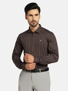 Blackberrys India Slim Fit Striped Twill Cotton Formal Shirt