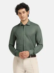 Blackberrys India Slim Fit Textured Self Design Knitted Formal Shirt
