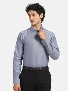 Blackberrys India Slim Fit Spread Collar Twill Cotton Formal Shirt