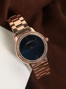 French Connection Women Stainless Steel Bracelet Style Straps Analogue Watch FCN054B