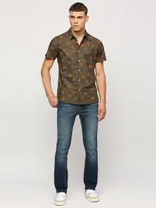 Pepe Jeans Premium Floral Printed Pure Cotton Casual Shirt