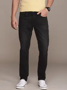 WROGN Men Straight Fit Light Fade Stretchable Jeans