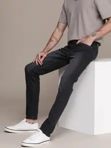 WROGN Men Slim Fit Light Fade Stretchable Mid-Rise Jeans