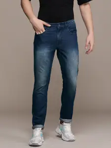 WROGN Men Slim Fit Light Fade Stretchable Jeans