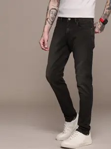 WROGN Men Mid Rise Slim Fit Light Fade Stretchable Jeans