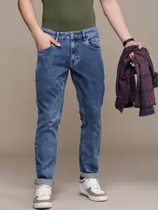 WROGN Men Slim Fit Light Fade Stretchable Jeans