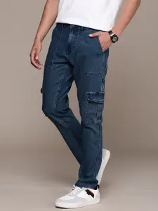 WROGN Men Cargo Fit Stretchable Jeans