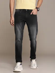 WROGN Men Slim Fit Heavy Fade Stretchable Jeans