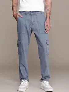 WROGN Men Stretchable Cargo Jeans