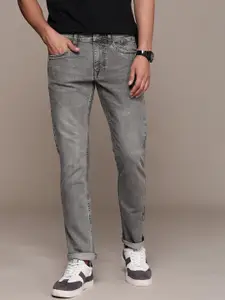 WROGN Men Slim Fit Light Fade Stretchable Jeans