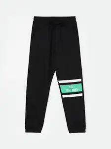 Fame Forever by Lifestyle Boys Typography Printed Mid-Rise Pure Cotton Track Pant
