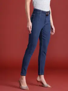 all about you Women Skinny Fit Stretchable Jeans with Belt